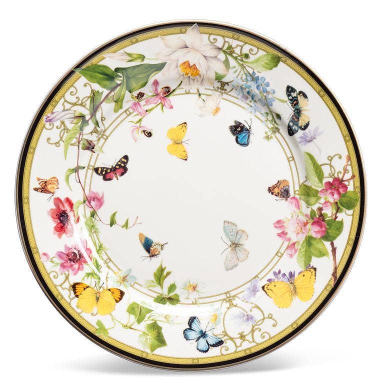 Abbott - Butterfly Garden Cake Plate-7.5"D