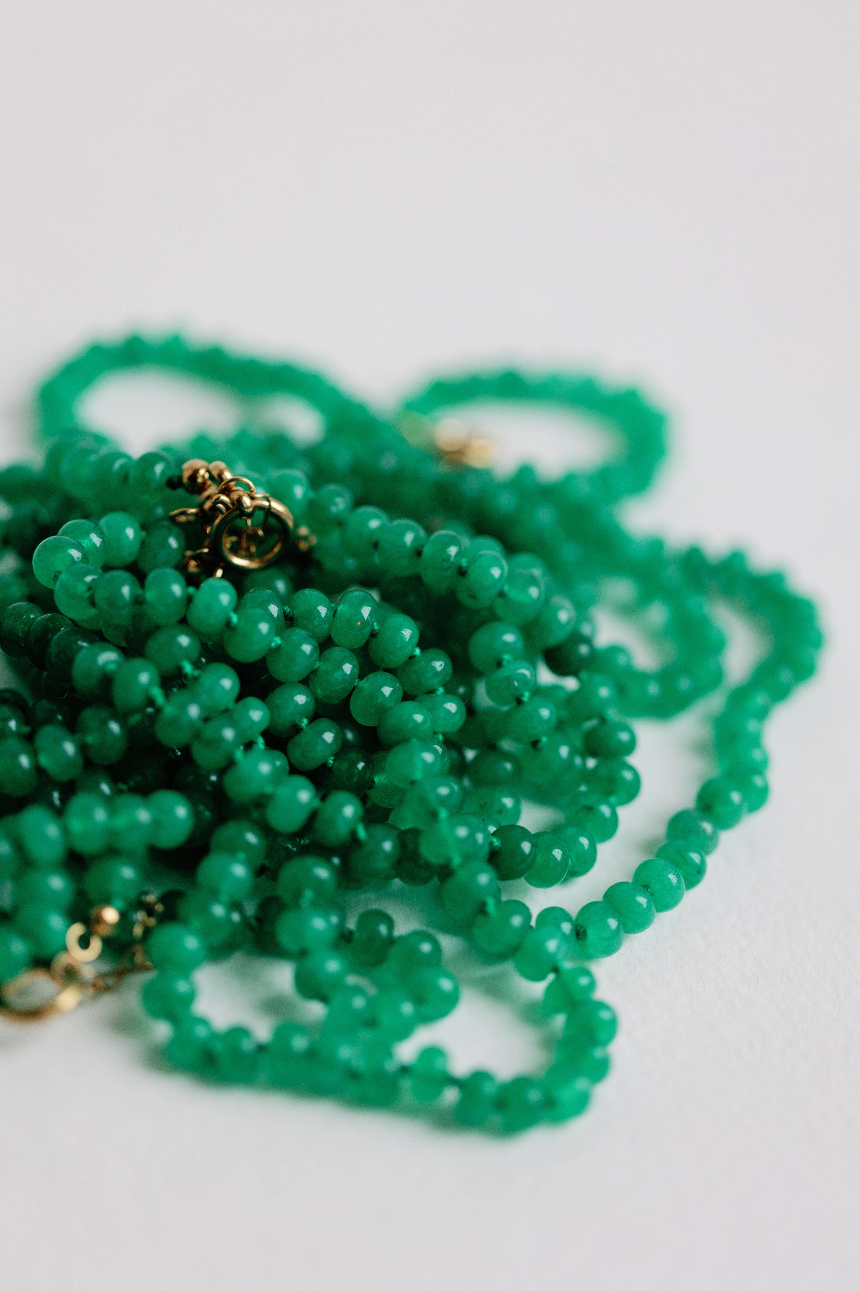 St Armands Designs of Sarasota - 16.5" Genuine Jade Necklace