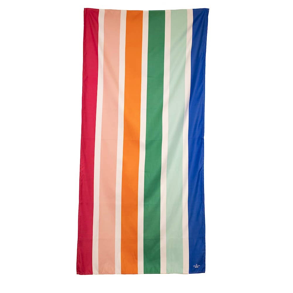 The Royal Standard - Summer Oasis Beach Towel   White/Multi   34x70