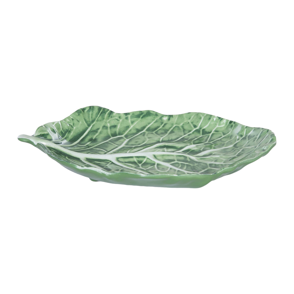 C&F Home - Cabbage Leaf Green Serving Platter