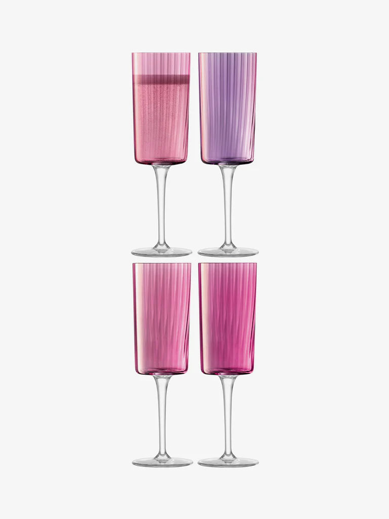 LSA Gems Champagne Flutes (Garnet)