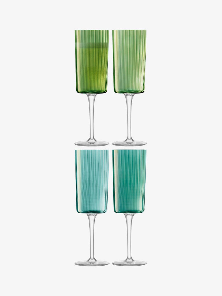 LSA Gems Champagne Flutes (Jade)