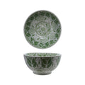 Hazel Mazel Green Pattern Stoneware Bowl