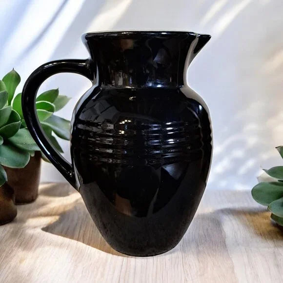 Le Creuset Black 2qt Pitcher