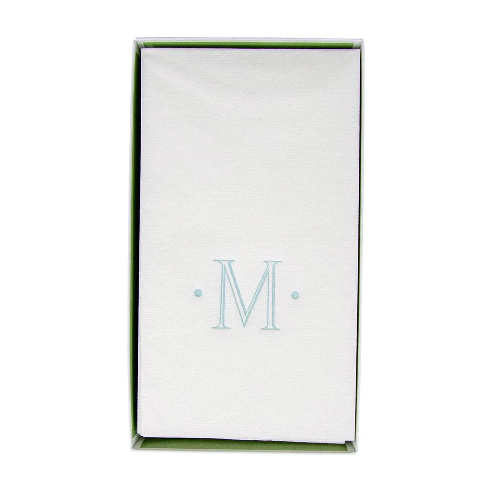 Caspari Antique Initial Guest Towel