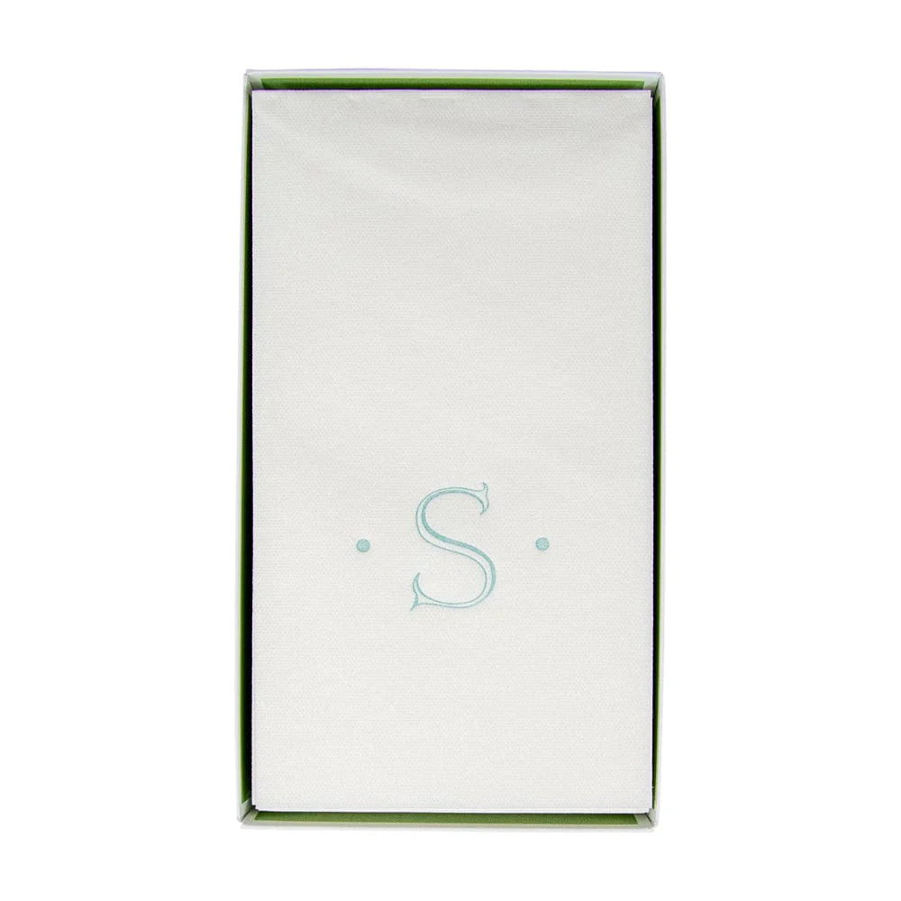 Caspari Antique Initial Guest Towel