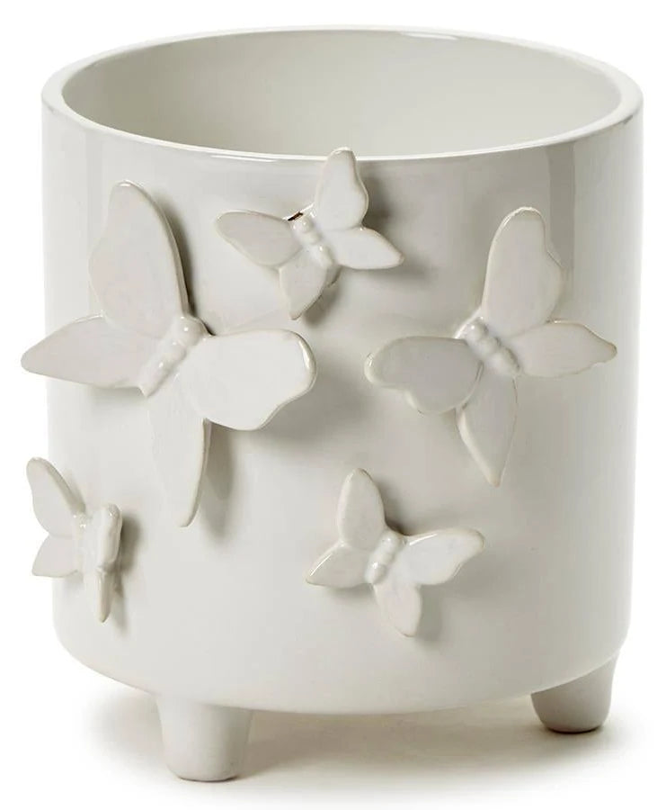 Two's Company Butterfly Footed Cachepot
