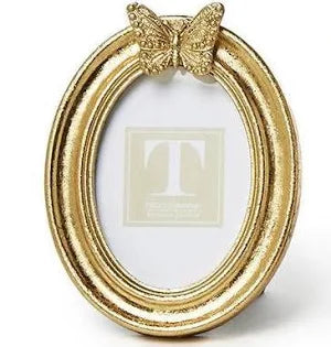 Two's Company Golden Butterfly Photo Frames