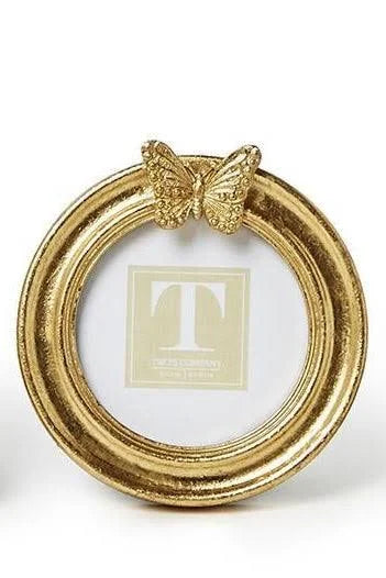 Two's Company Golden Butterfly Photo Frames