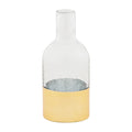 Mudpie Clear Gold Vase